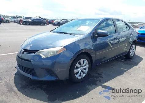 2014 Toyota Corolla Le from USA, damaged, VIN 2T1BURHE5EC062881